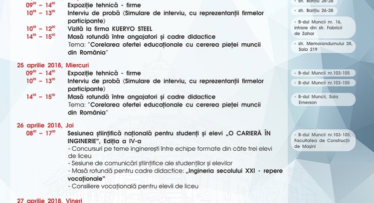 Zilele Carierei în UTC-N