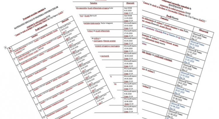Programe remediale semestrul II, an universitar 2019-2020