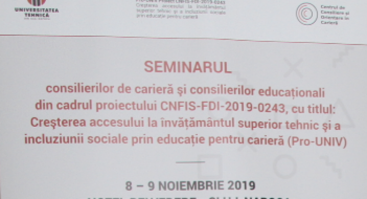 Seminarul consilierilor de cariera și consilierilor educationali